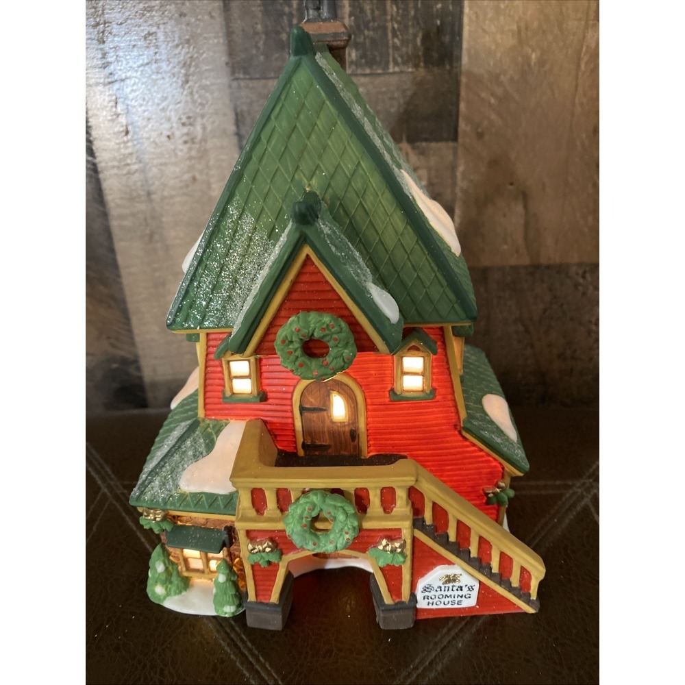 Dept 56 "SANTAS ROOMING HOUSE" #56386‎ North Pole Series Vtg Retired 1995